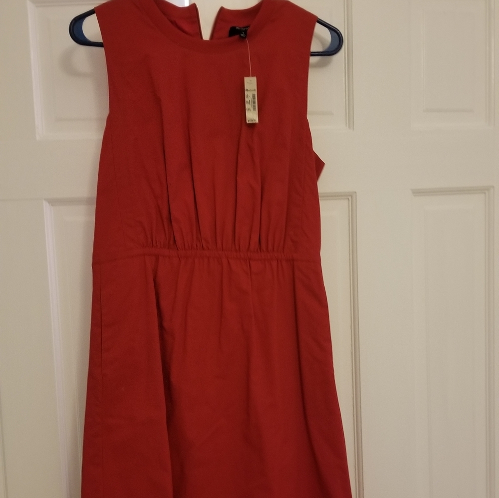 Madewell cinched waist sleeveless dress